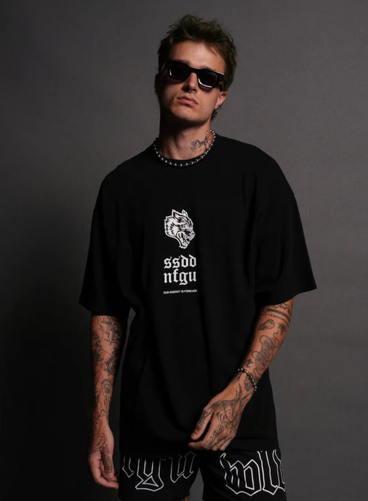 THEM PREMIUM OVERSIZED TEE IN BLACK