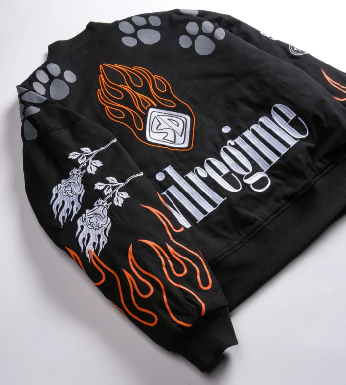 SCOOBY DOO RACING JACKET IN BLACK