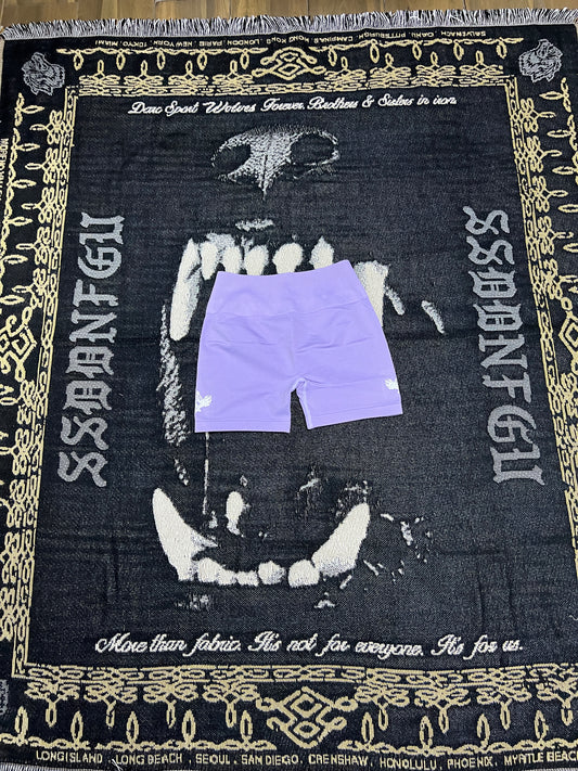 DUAL THE WOLF AND THE ROSE EVERSON SEAMLESS HUXLEY SHORTS IN GHOST ORCHID