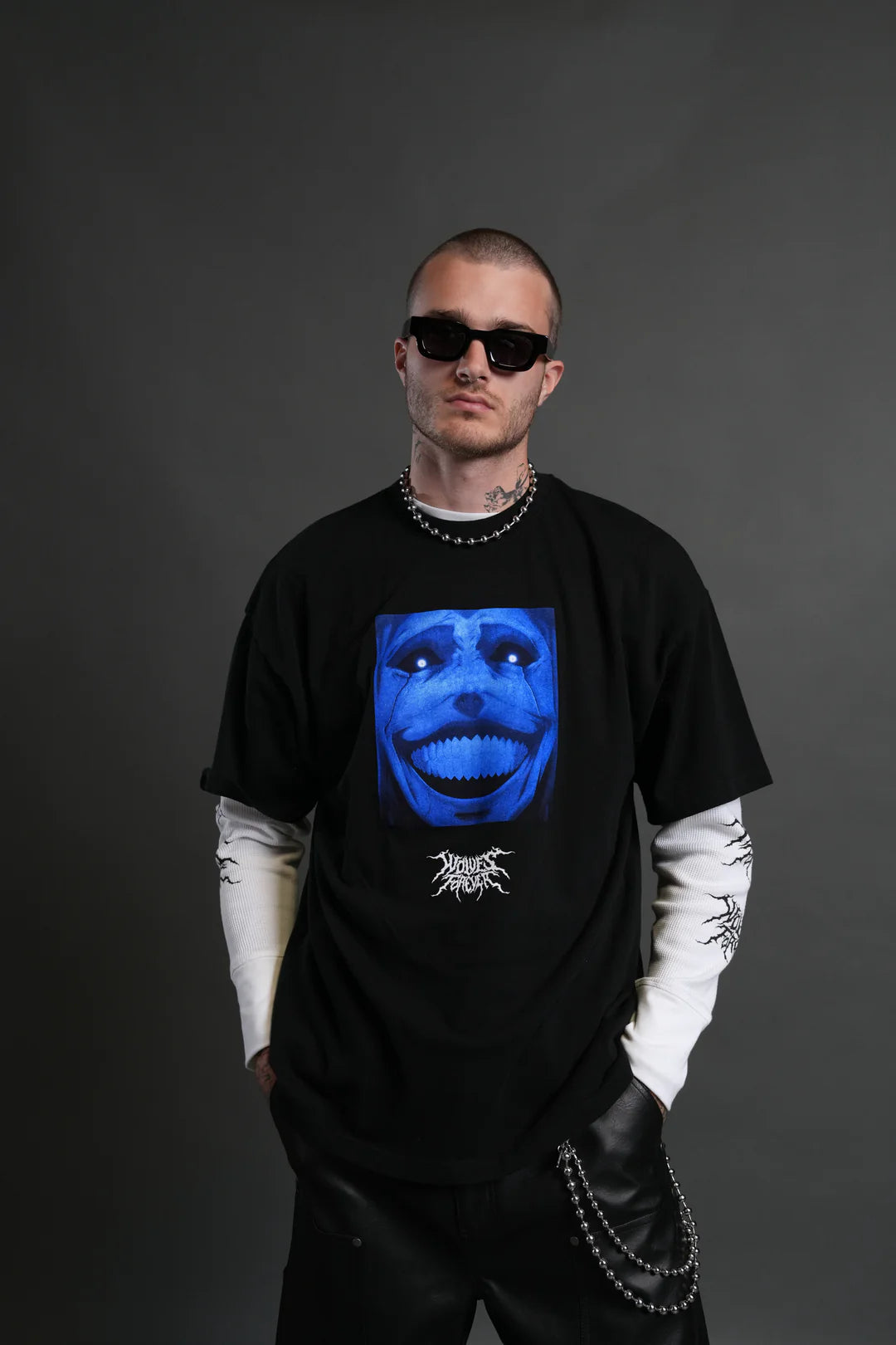 STATUE OF GOD PREMIUM OVERSIZED TEE IN BLACK