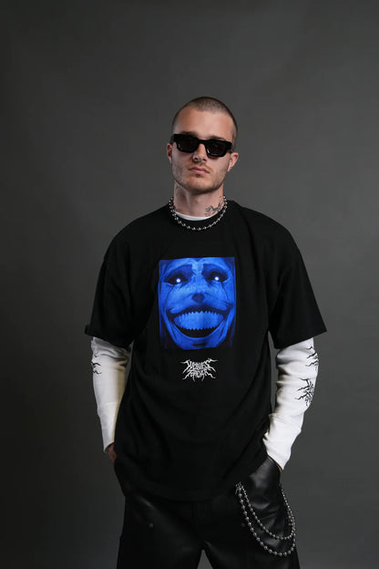 STATUE OF GOD PREMIUM OVERSIZED TEE IN BLACK