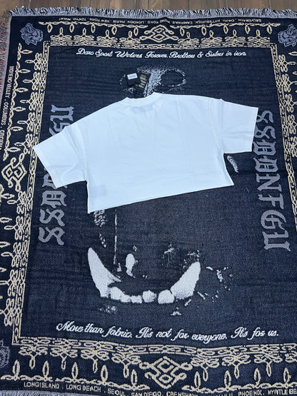 VIKING CHERUB “GRUNGE” OVERSIZED (CROPPED) TEE IN CREAM