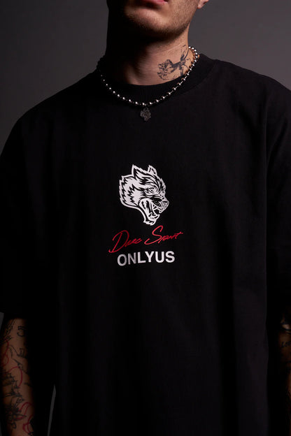 MAUL AND THE MOTH “GRUNGE” TEE IN BLACK