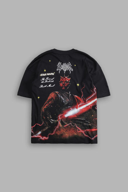 DARTH MAUL “SIDE BY SIDE” OVERSIZED TEE IN BLACK