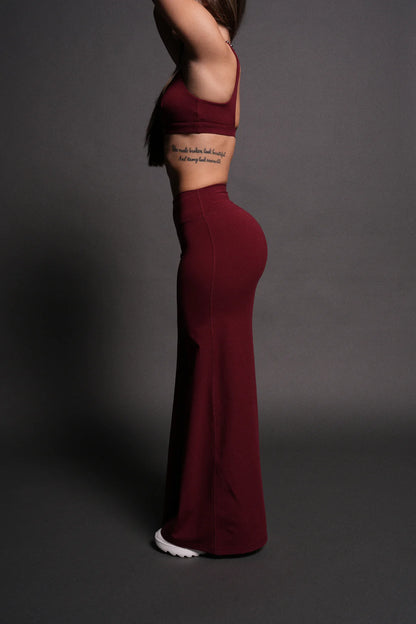 WOLF WIDE LEG ENERGY PANTS IN VELVET
