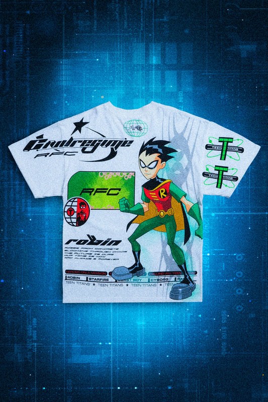 NIGHT SYSTEM AMERICAN CLASSIC OVERSIZED TEE IN BUTTER