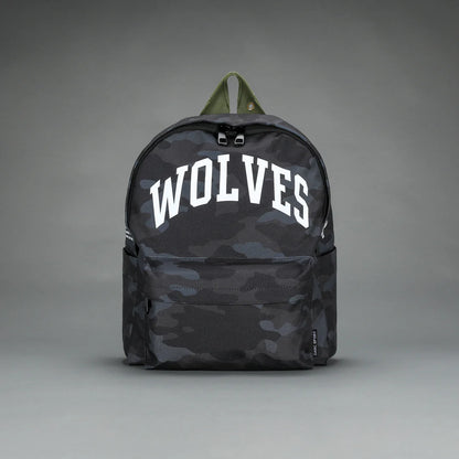 WOLVES EVERYDAY BACKPACK IN BLACK CAMO/OLIVE