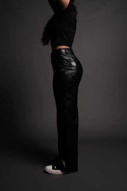 CHOPPER WOLF LEATHER LIRA SHE CARPENTER PANTS