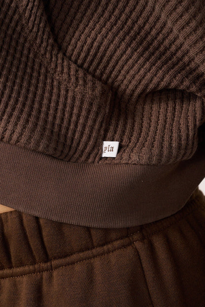 W550 CHIKIN N WAFFLE ZIP UP IN BROWN