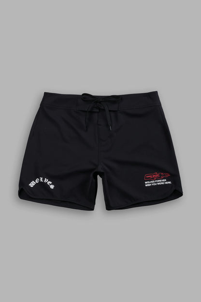 Wolves Forever 5.5 No Weapon Stage Shorts in Black