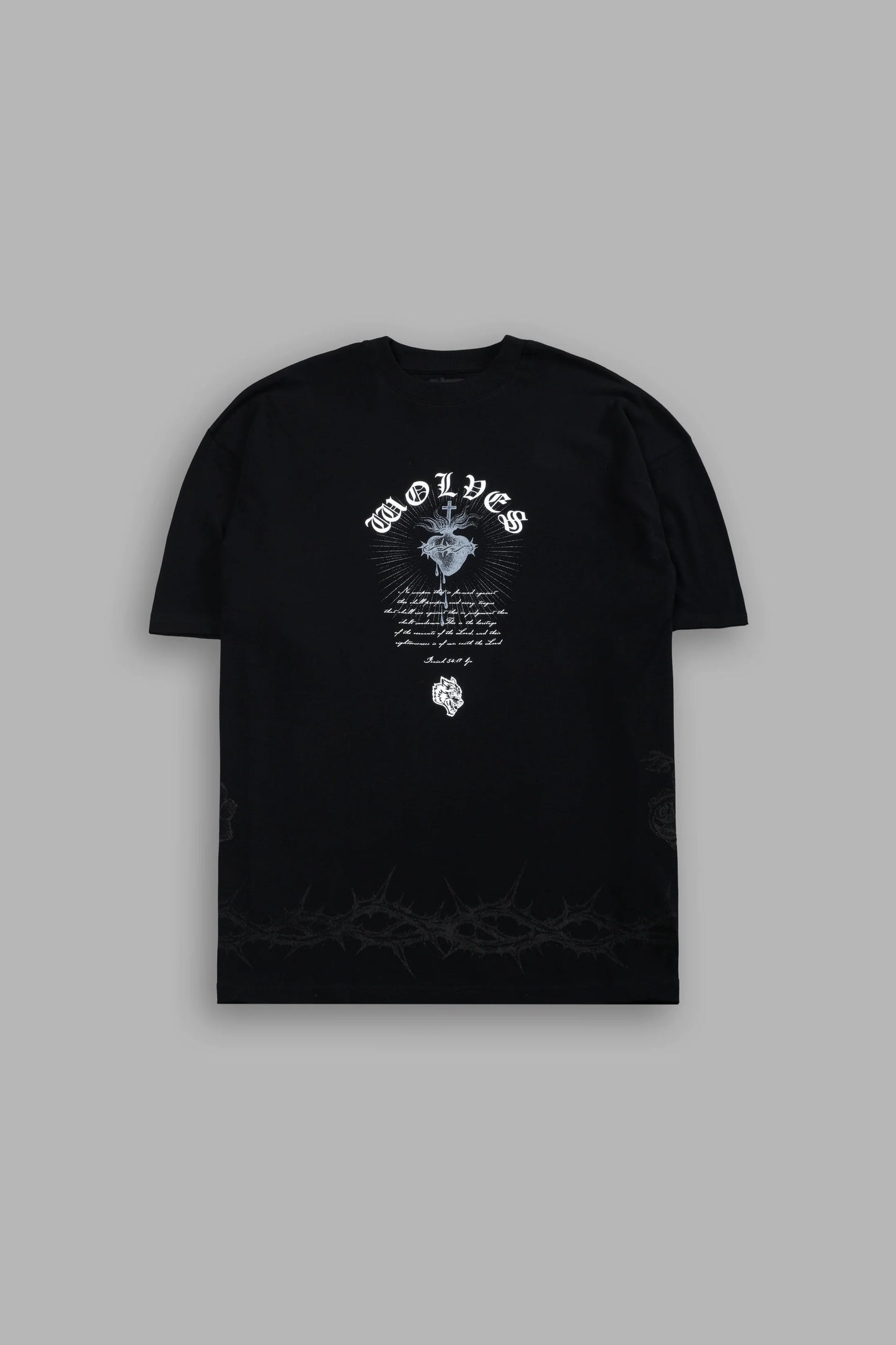 Sanctified Premium Oversized Tee in Black