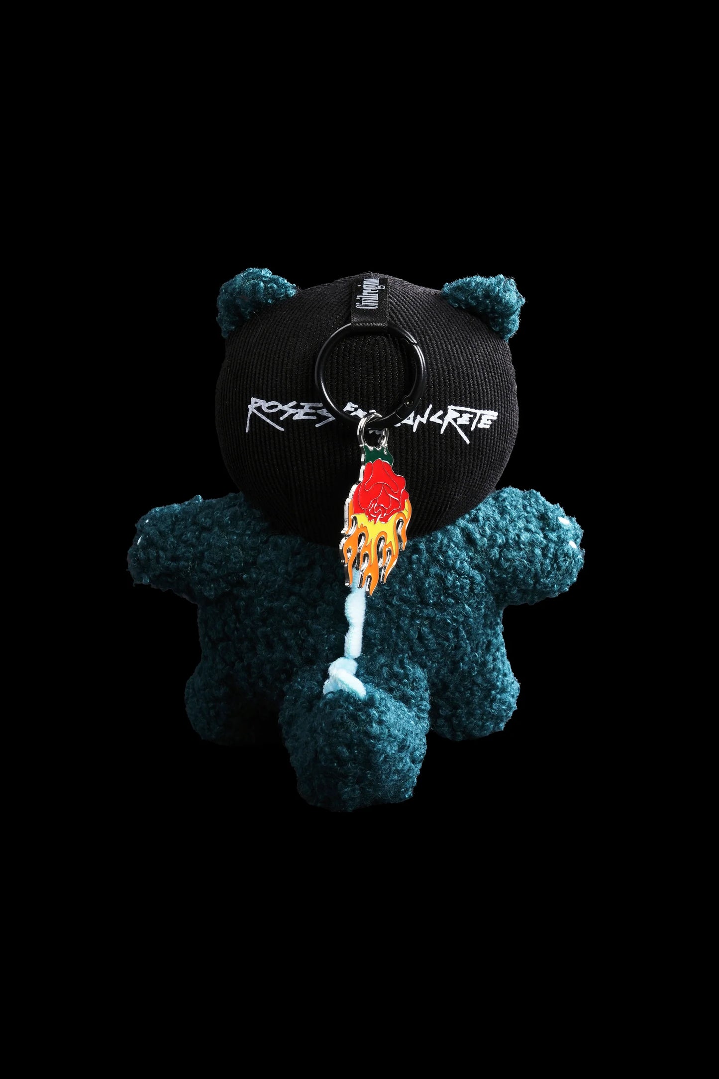 Rosezilla Plush Keychain in Teal/Ocean Blue