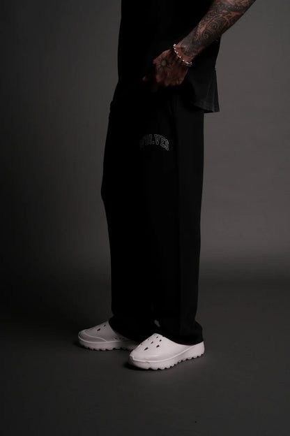 BIG WOLF LOYALTY BIGELOW SWEAT PANTS IN BLACK