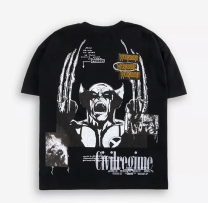CAMISETA W OVERSIZED EN COLOR NEGRO