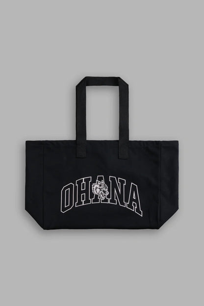 OHANA ONLYUS CANVAS TOTE BAG IN BLACK