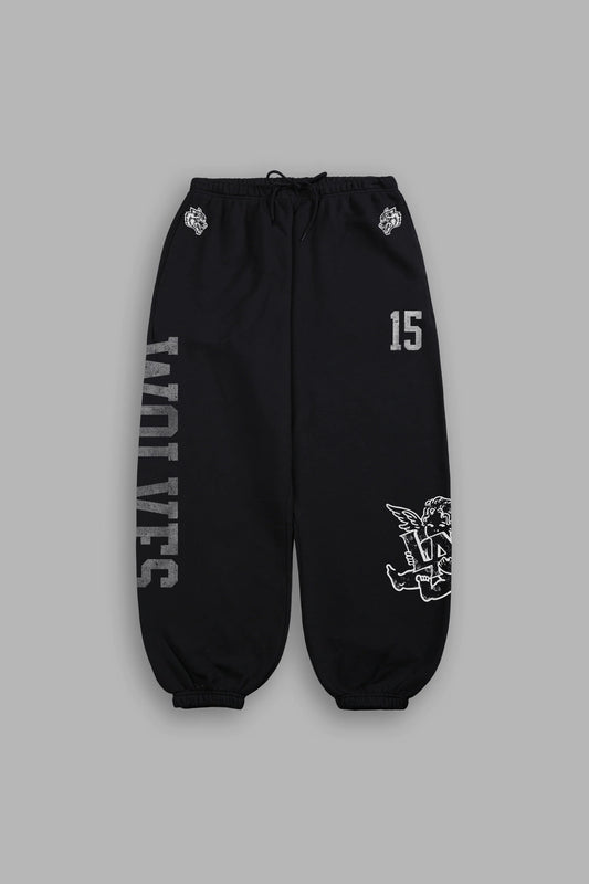 Est Mmxv Lightweight Lounger Sweat Pants in Black