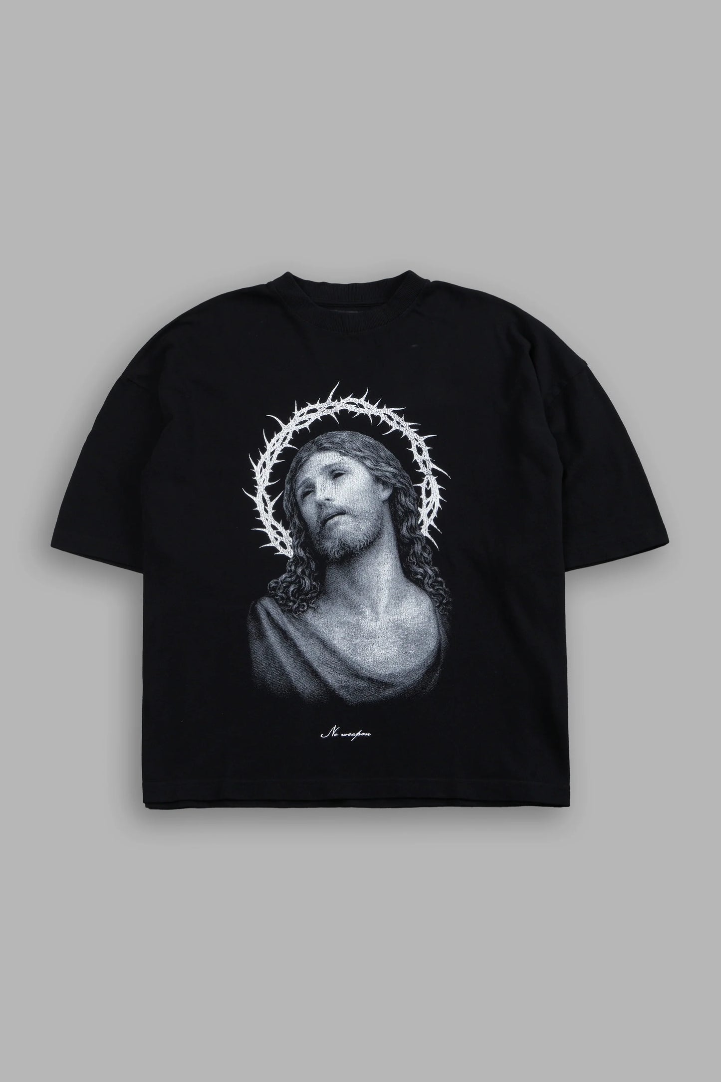 Crowned Premium "Box Cut" Tee Black