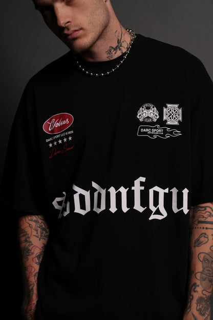 US FOREVER PREMIUM OVERSIZED TEE IN BLACK