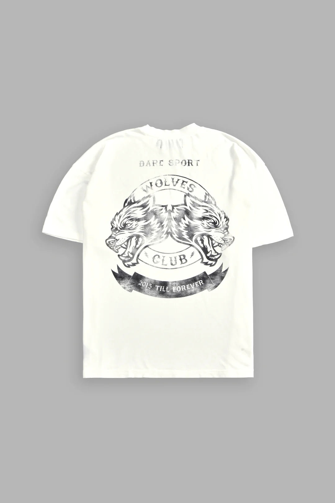 WOLVES CLUB 2015 TILL FOREVER "PREMIUM" OVERSIZED TEE IN CREAM