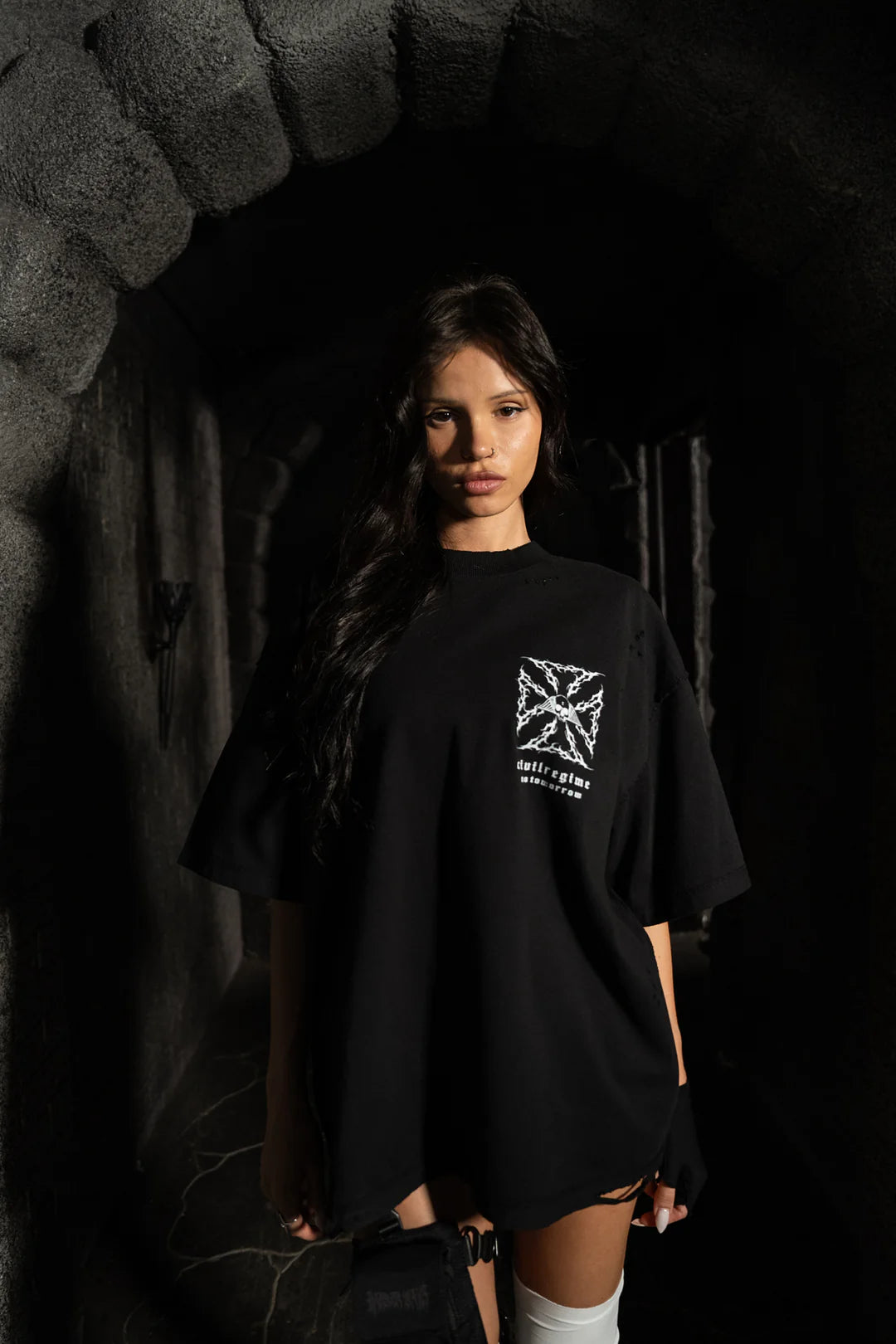 IRON SKULL FMR TEE IN BLACK