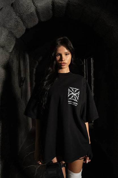 IRON SKULL FMR TEE IN BLACK