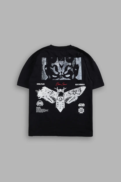 MAUL AND THE MOTH “GRUNGE” TEE IN BLACK