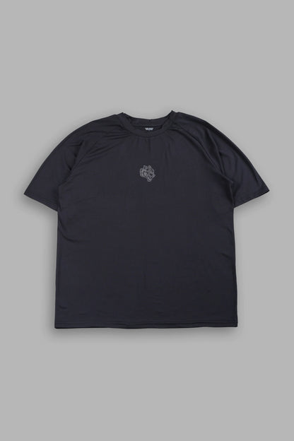 Pyramid V3 Dry Wolf Raglan Ss Tee In Black