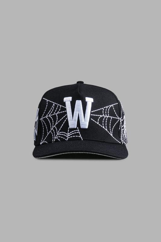 Webbed A Frame Snapback in Black