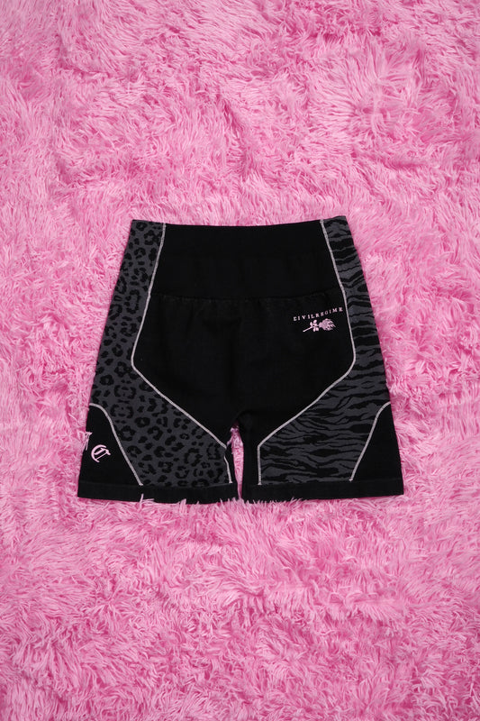 Pink Roses Kelly Seamless Shorts in Vintage Ashes