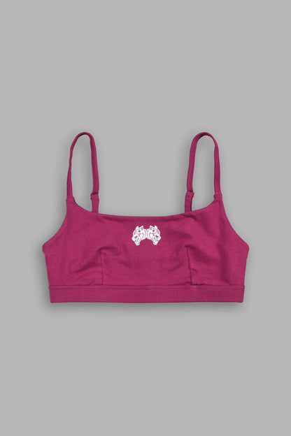 She Wolf Remi Bralette In Deep Raspberry