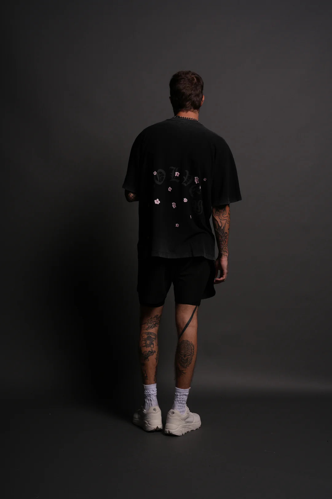 BLOOD THIRSTY KANJI "PREMIUM" OVERSIZED TEE IN BLACK