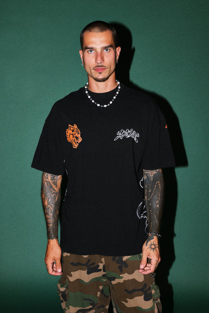 Bushido Ch.2 "Side-By-Side" Reaper Tee in Black