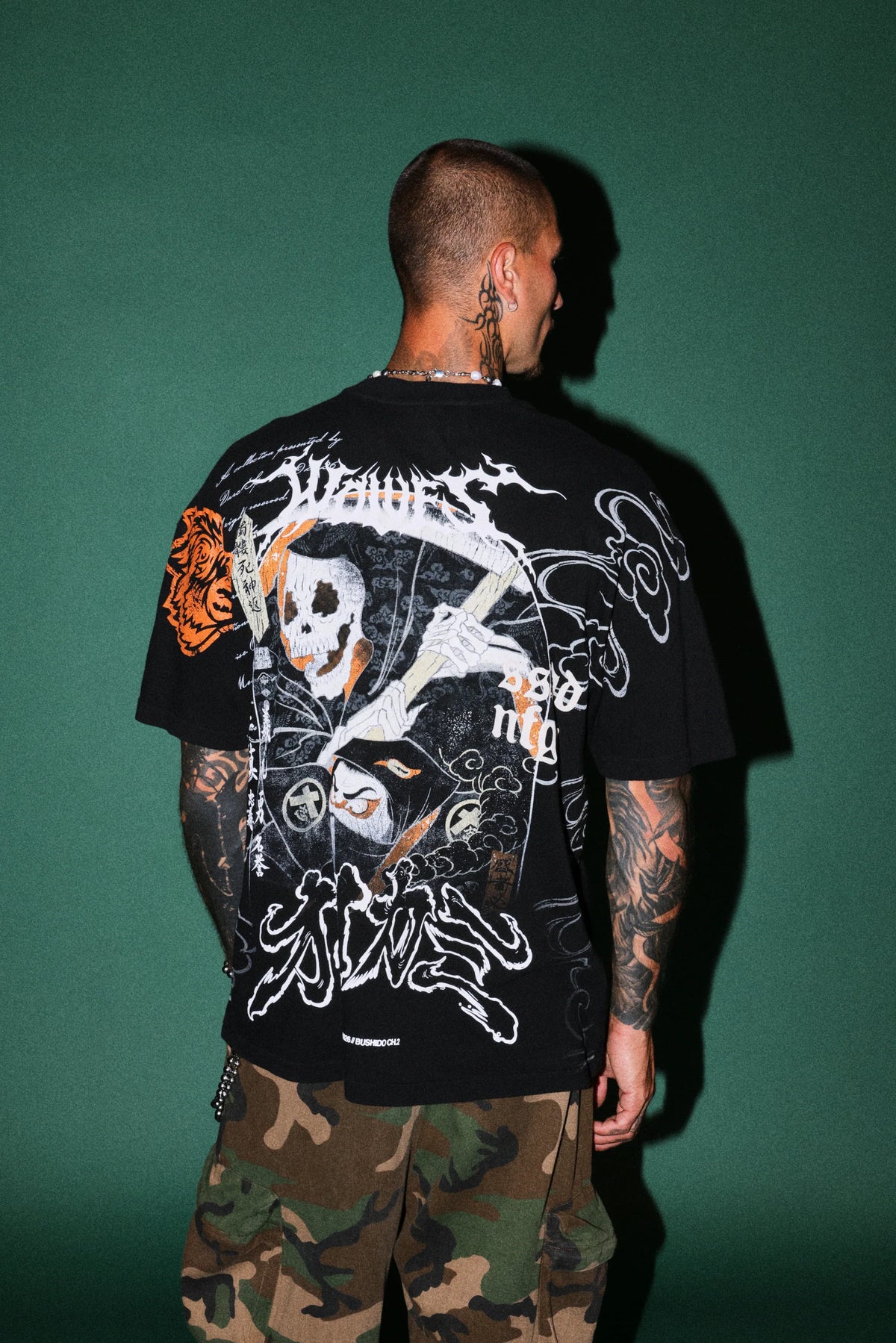 Bushido Ch.2 "Side-By-Side" Reaper Tee in Black