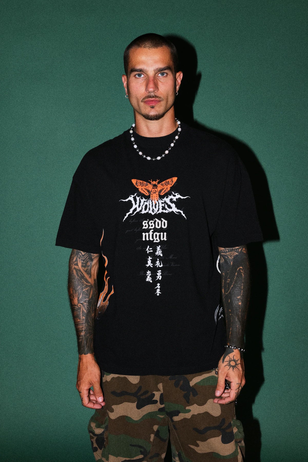 Bushido Ch.2 "Side-By-Side" Geisha Tee in Black