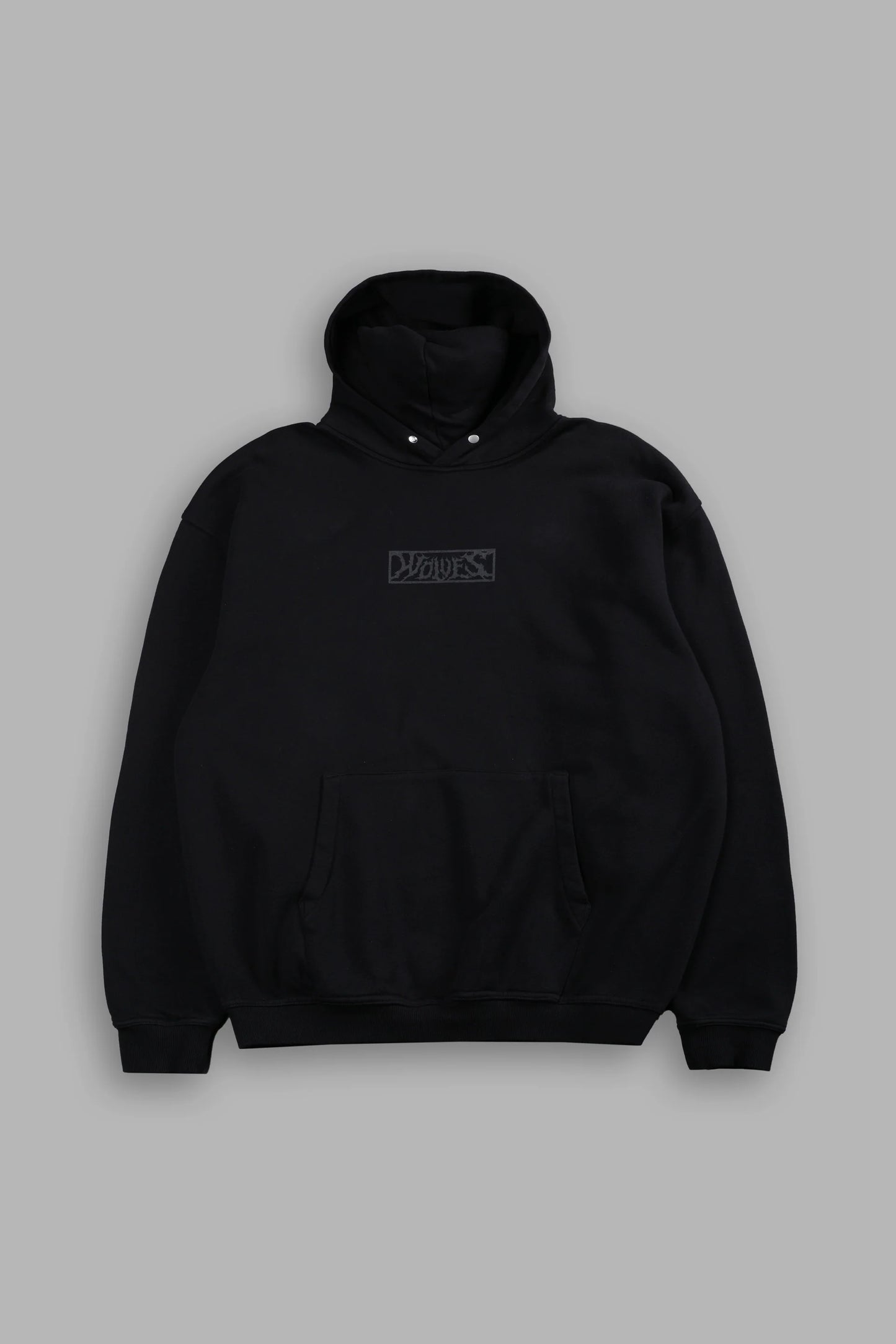 SUDADERA CON CAPUCHA P BOX CUT EN COLOR NEGRO