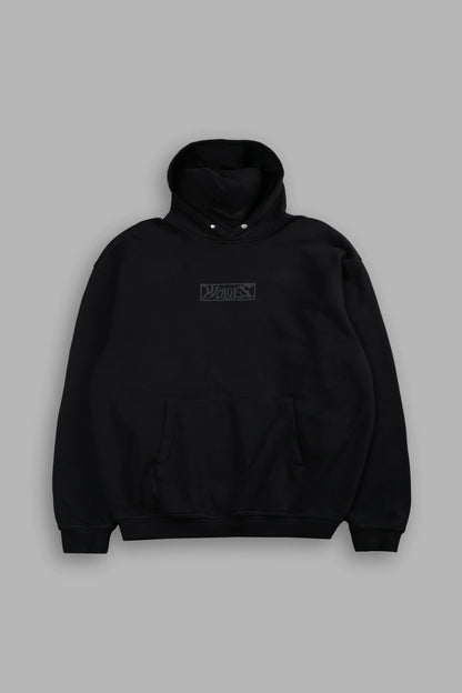 SUDADERA CON CAPUCHA P BOX CUT EN COLOR NEGRO