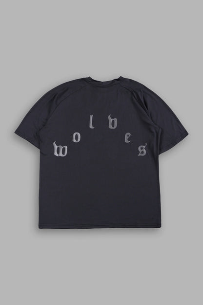 Pyramid V3 Dry Wolf Raglan Ss Tee In Black