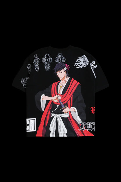 KOGA KUCHIKI 199X "SIDE BY SIDE" OVERSIZED TEE IN BLACK