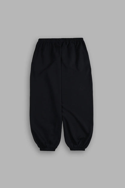 WOLF CHOPPER LOUNGER SWEAT PANTS IN BLACK