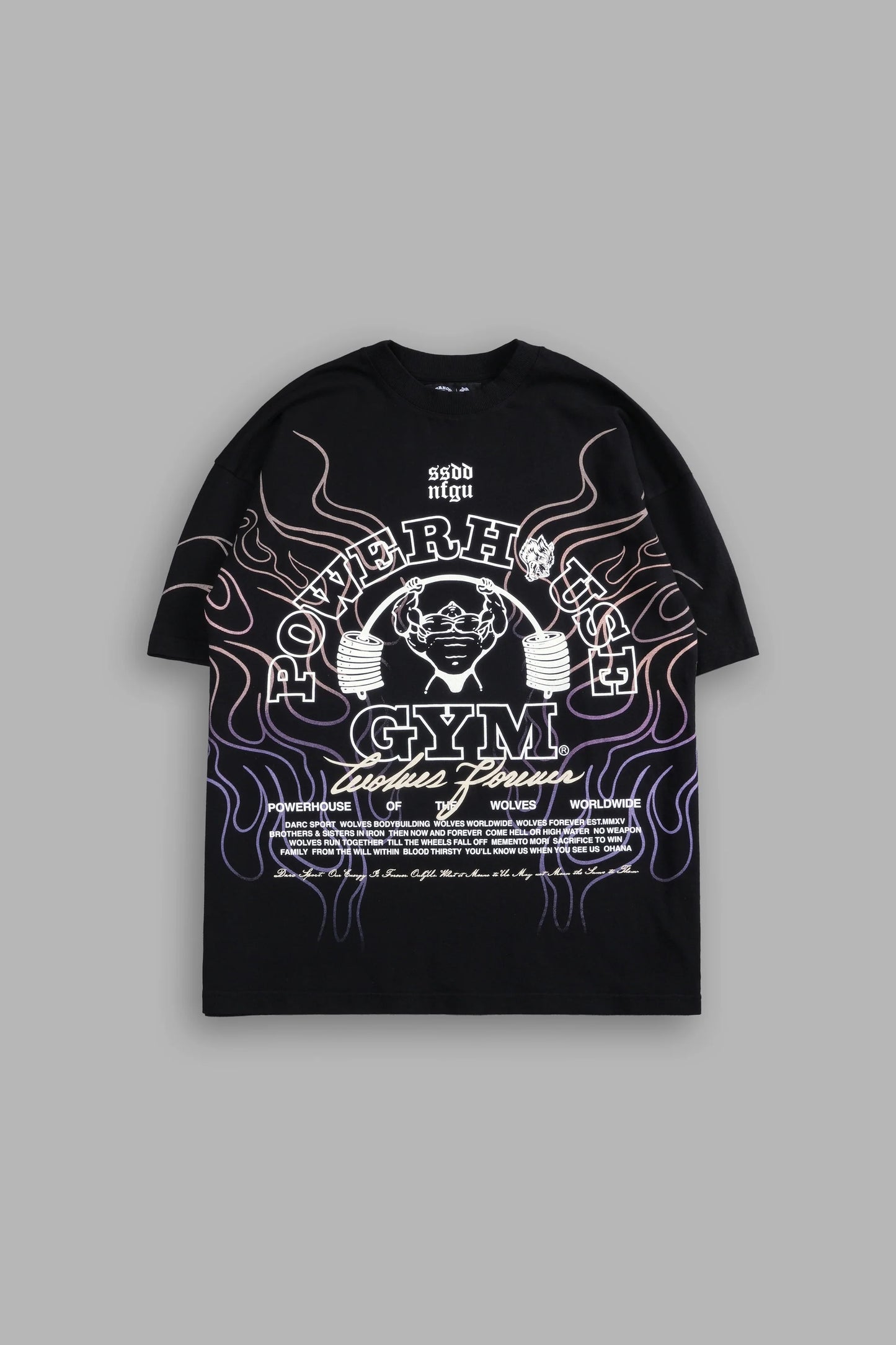 Light Your Fire "Premium" Oversized Tee in Black