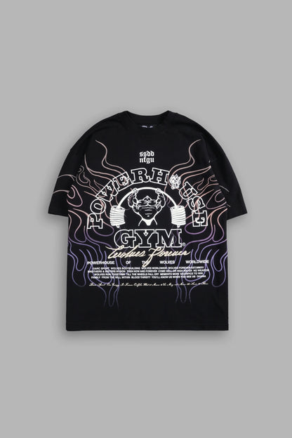 Light Your Fire "Premium" Oversized Tee in Black