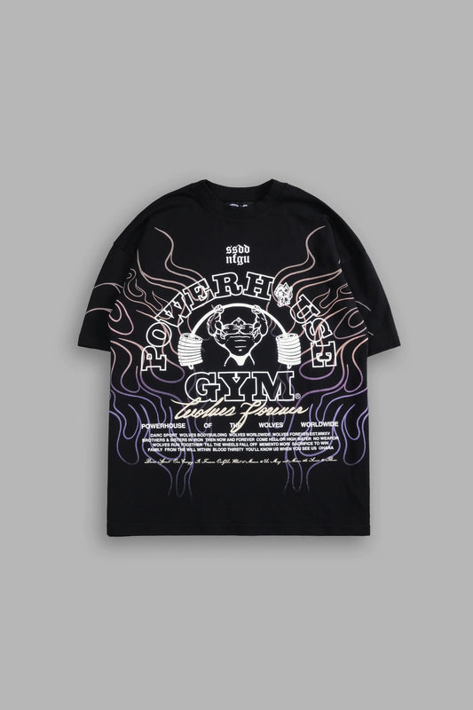 Light Your Fire "Premium" Oversized Tee in Black