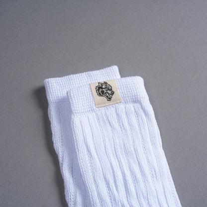 WOLF PATCH V2 COMFY SOCKS IN WHITE
