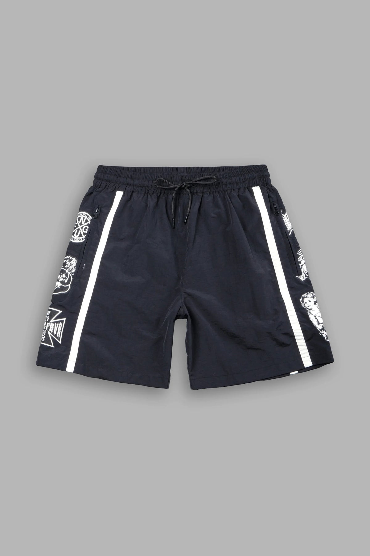Core Icons Remind Track Shorts in Black