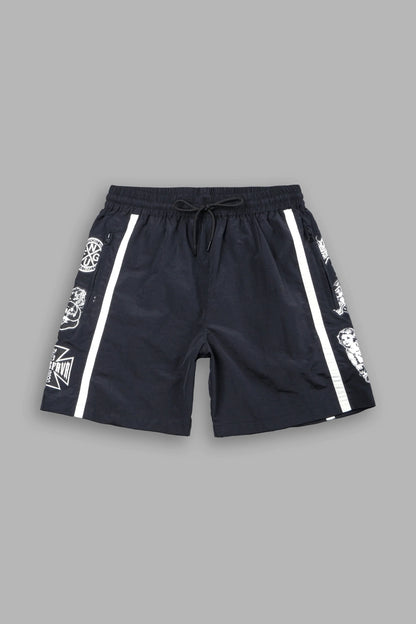 Core Icons Remind Track Shorts in Black