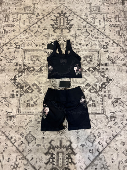 Rose Thorn Soft Seamless Set in Black Rose Thorn
