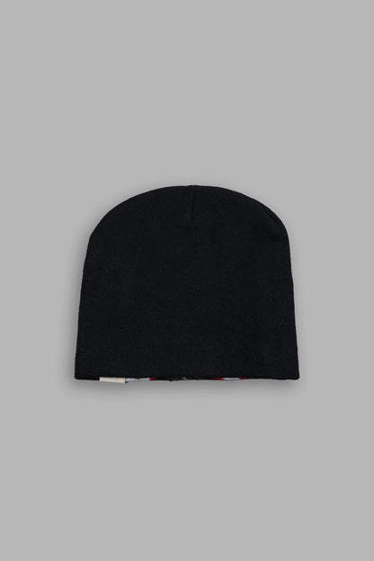 Stone Cold Big Skull Cap Beanie in Black