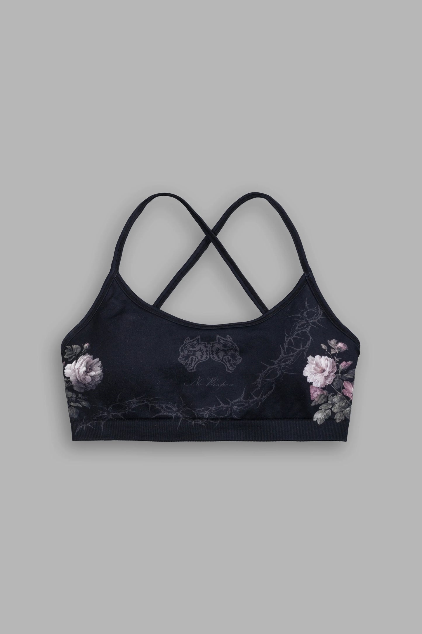 Rose Thorn "Layla" Soft Seamless Bra in Black Rose Thorn