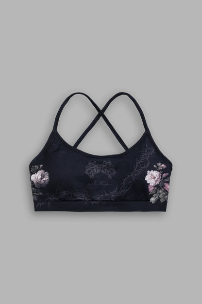 Rose Thorn "Layla" Soft Seamless Bra in Black Rose Thorn