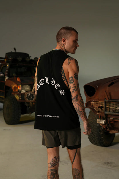 CONQUER “TOMMY” MUSCLE TEE IN BLACK